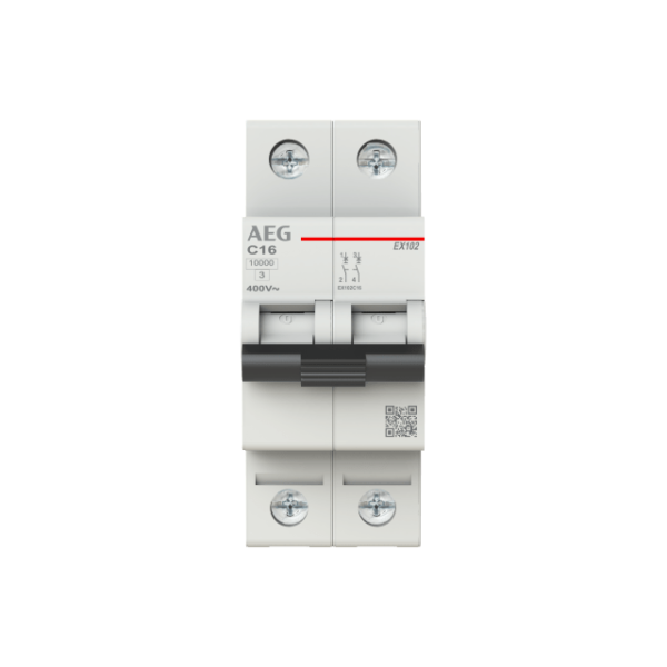 Minibrytare 10kA C 10A 2P Minibrytare AEG Redline 10kA C-karakteristik 10A 2-pol