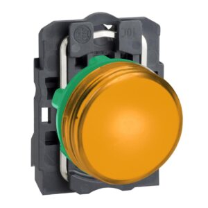 Signallampa XB5AV med inbyggd LED SIGNALLAMPA ORANGE LED 230 VAC XB5AVM5