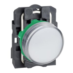 Signallampa XB5AV med inbyggd LED SIGNALLAMPA VIT LED 120 VAC XB5AVG1